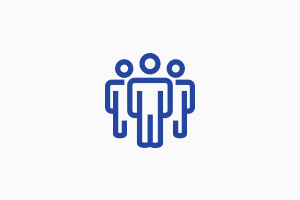 Animated group of people icon