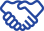 Animated hands shaking icon