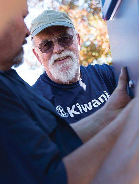 Dr. Scott volunteering with Kiwanis
