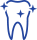 Animated tooth with sparkles